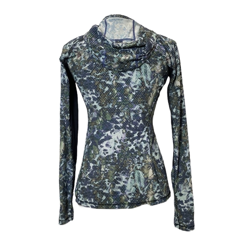LULULEMON Runbeam Hoodie Floral Sport in Multicolors Size 2 or 4 — Older Style - Picture 9 of 13